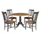 International Concepts Round 42 in W, 42 in L, 29.5 in H, Wood, Hickory/Washed Coal K45-42DPT-C10-4 - alternate 1